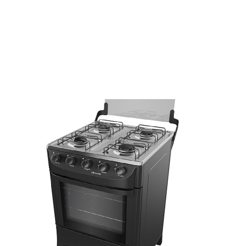 Fogão de Piso Mueller 4 Bocas Mesa Inox Preto MFI4BA - Imagem 5