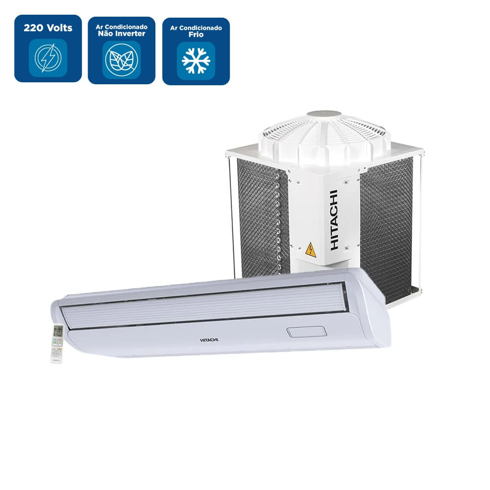 Ar Condicionado Split Piso Teto Hitachi AirCore 500 58000 BTU/h Frio Trifásico SPC60I5F – 220 Volts - Imagem 2