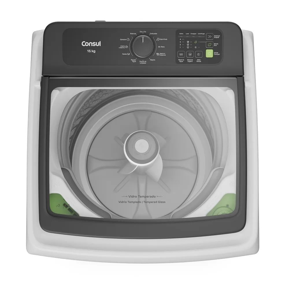 Máquina de Lavar Consul 15Kg com Modo Eco Branca CWN15ABBNA– 220 Volts - Imagem 3