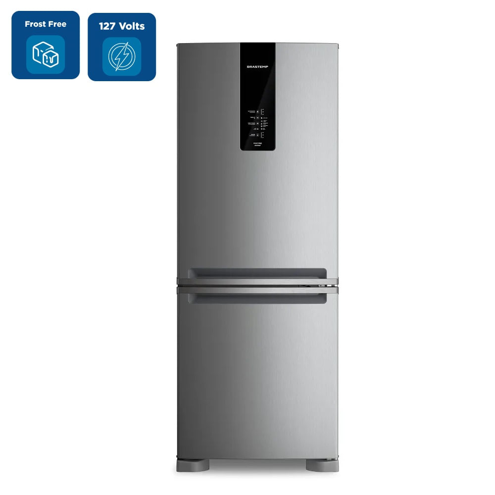 Refrigerador Brastemp 447 Litros Frost Free Inverse Inox BRE57FK – 127 Volts - Imagem 2