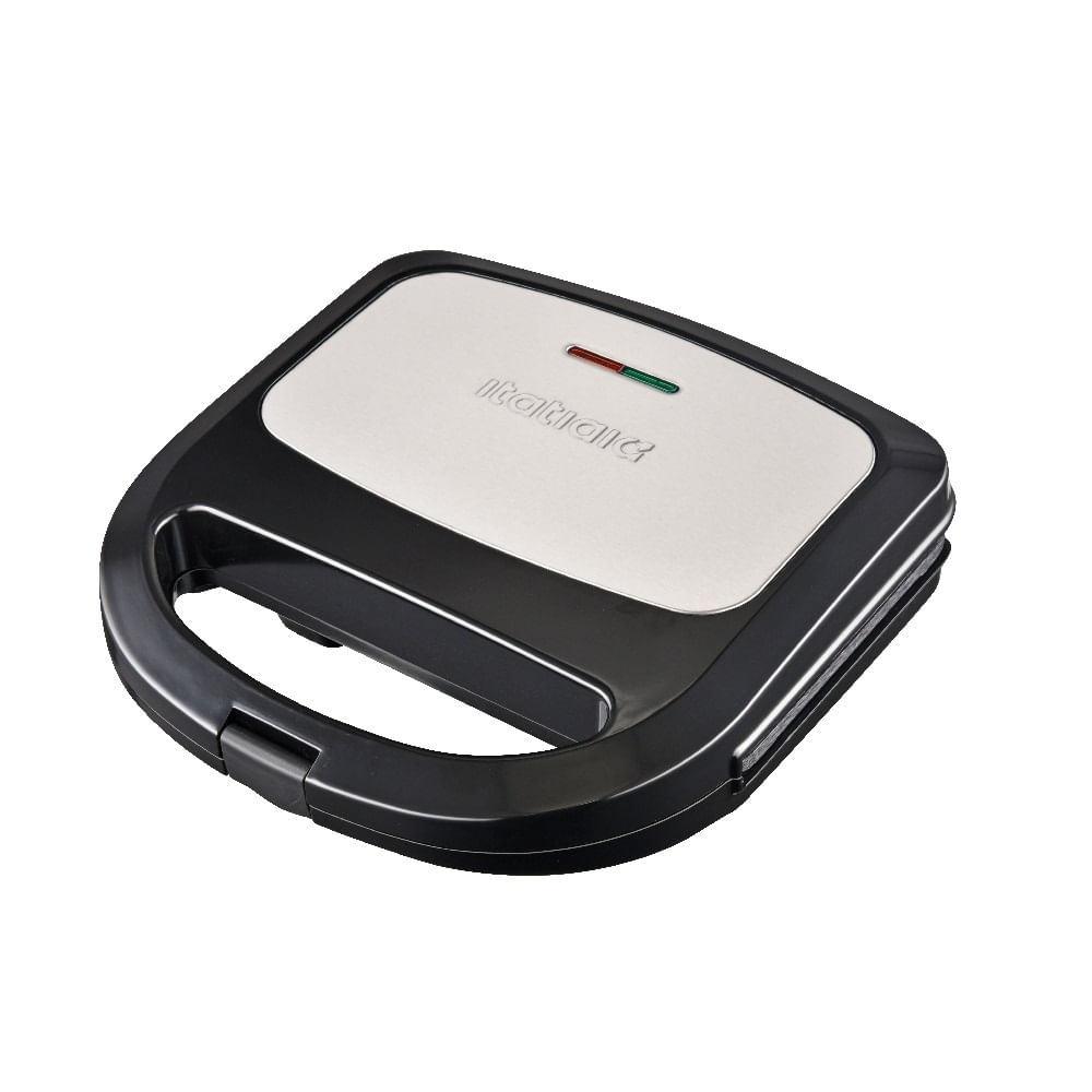 Sanduicheira e Grill Itatiaia Essencial Preta e Inox SDESS1004 – 127 Volts