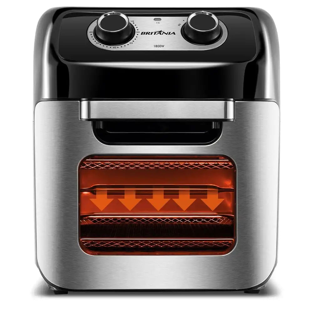 Fritadeira Air Fry Britânia 12 Litros Oven Preta e Inox BFR2300P – 220 Volts - Imagem 4