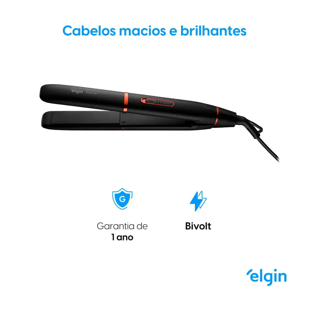 Prancha Alisadora Elgin Move Liss Preta - Bivolt - Imagem 5