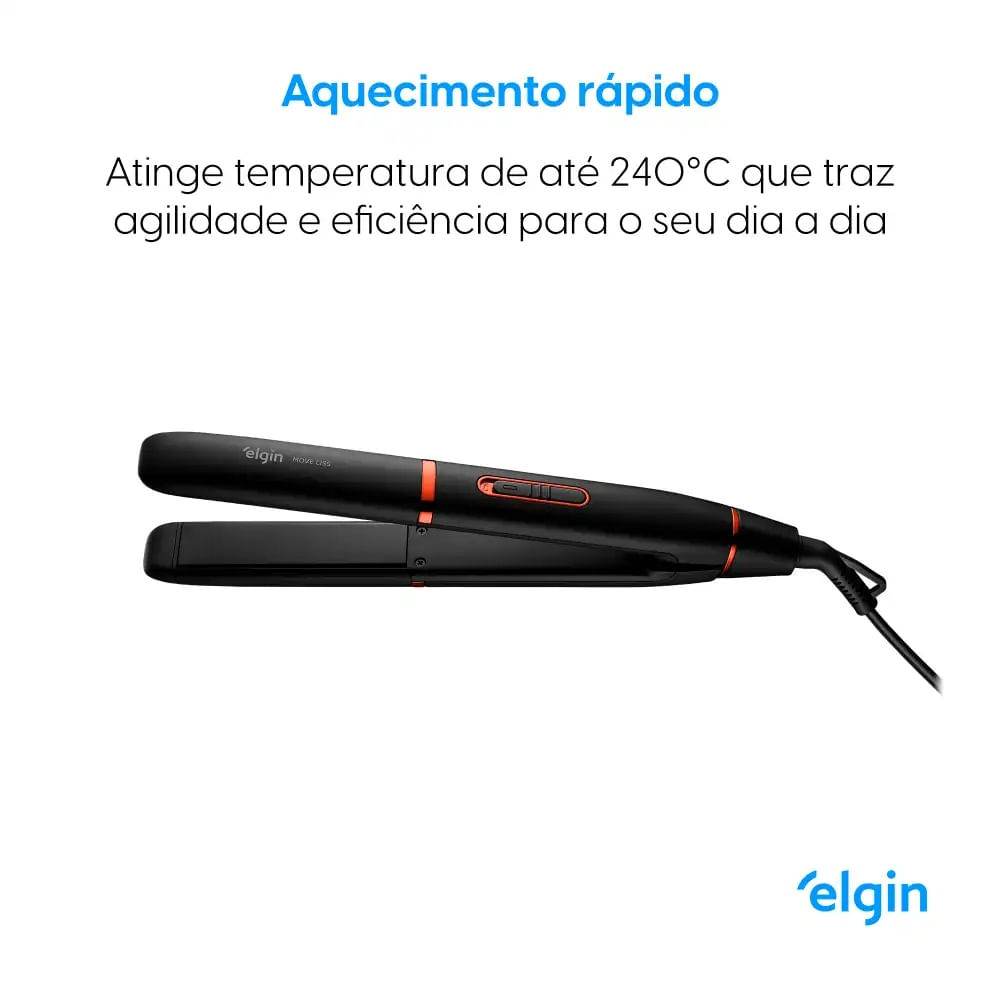 Prancha Alisadora Elgin Move Liss Preta - Bivolt - Imagem 12