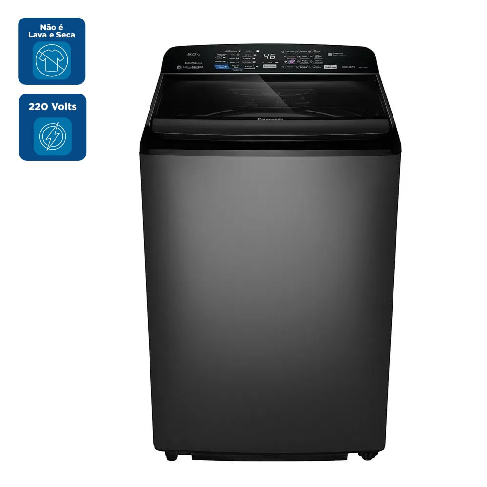 Lavadora de Roupas Panasonic 18Kg Titânio NA-F180P7TB – 220 Volts - Imagem 2