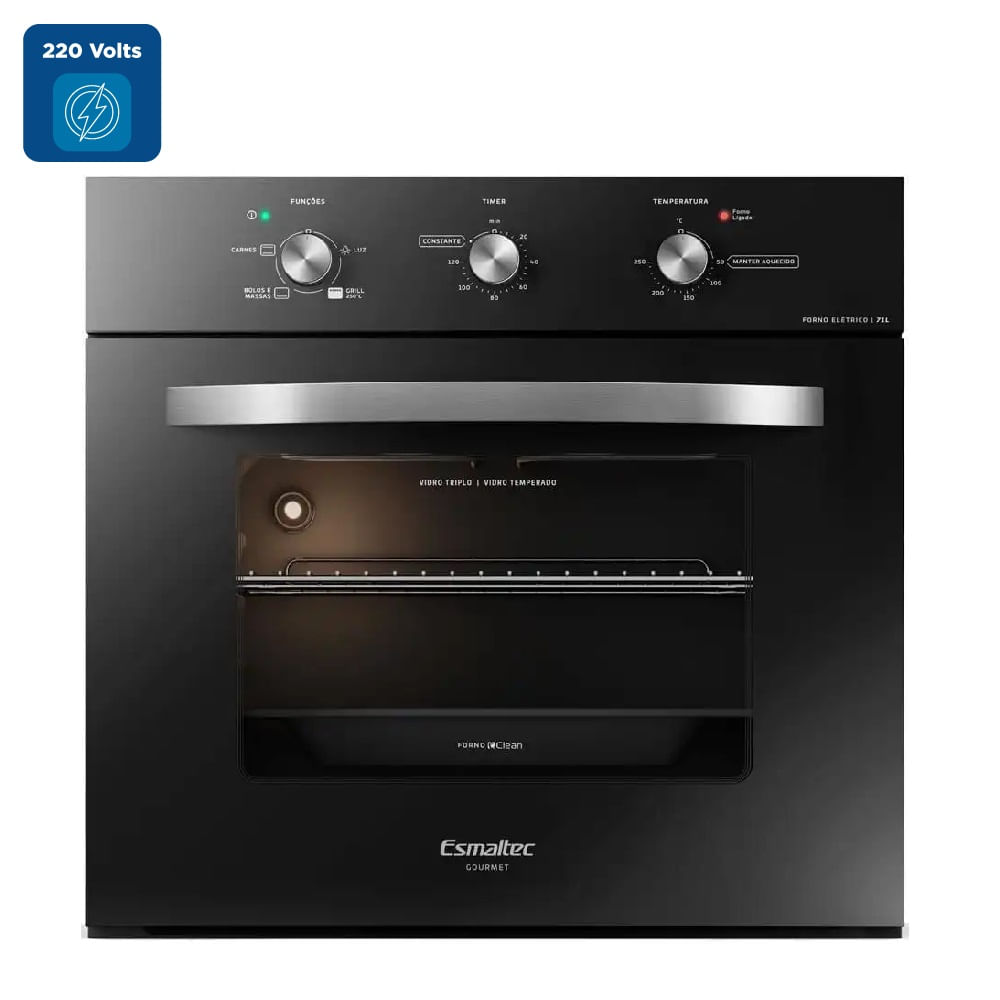 Forno de Embutir Esmaltec 71 Litros FE0171 Preto - 220 Volts - Imagem 2