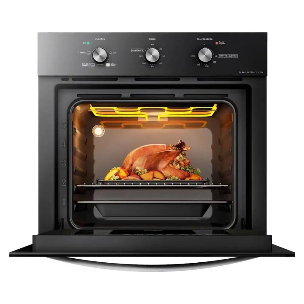 Forno de Embutir Esmaltec 71 Litros FE0171 Preto - 220 Volts - Imagem 5