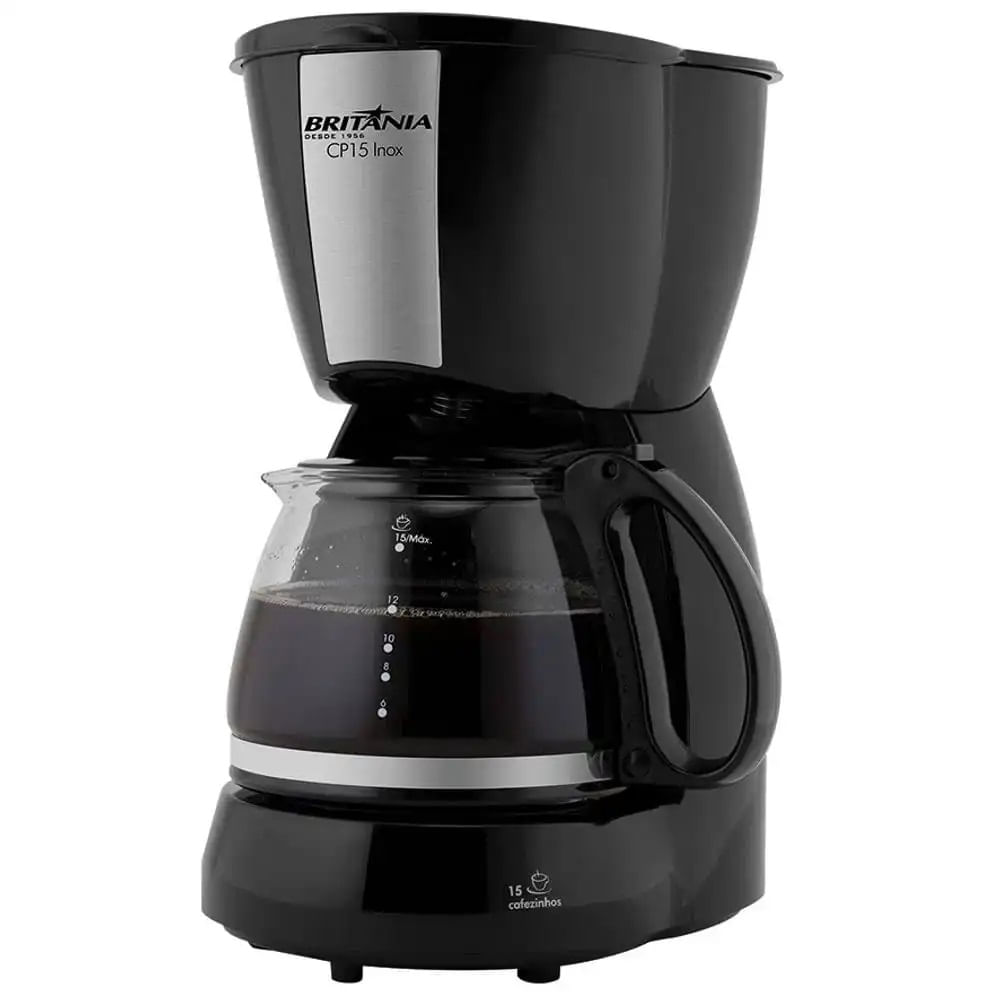 Cafeteira Elétrica Britânia 600ml Preta Inox CP15 – 220 Volts - Imagem 3