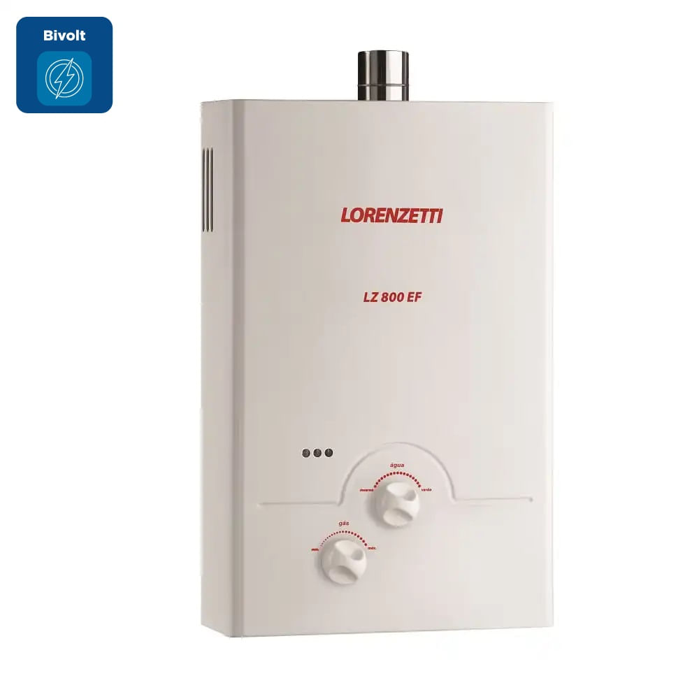 Aquecedor de Água a Gás Lorenzetti 800EF-B GN - Bivolt - Imagem 2