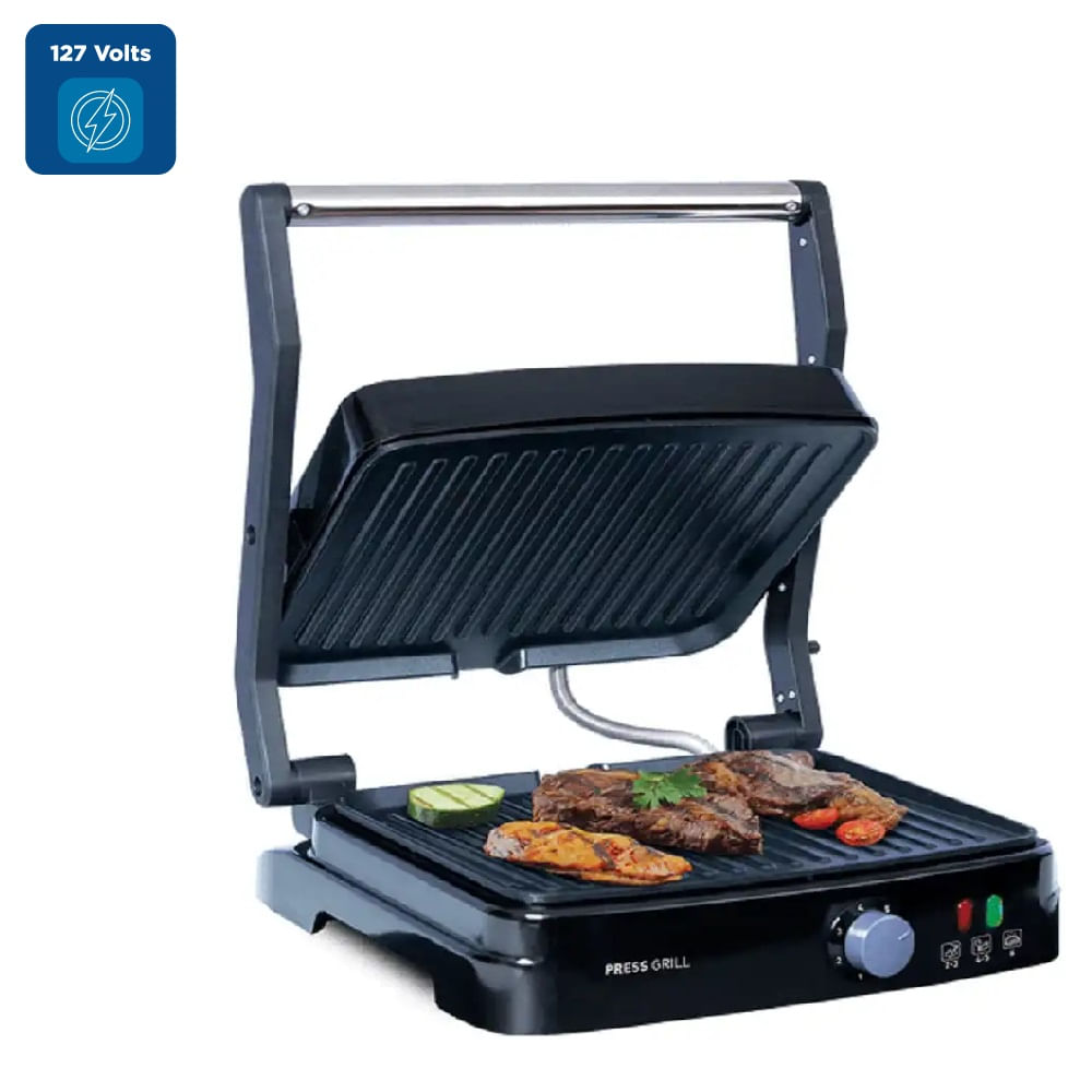 Grill Mallory Asteria Preto e Inox - 127 Volts - Imagem 2