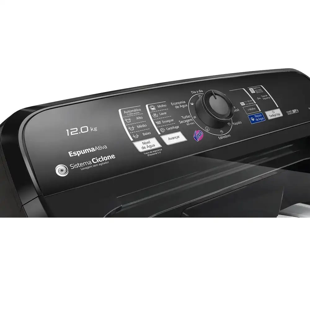 Lavadora de Roupas Panasonic 12Kg Função Vanish Titânio F120 - 220 Volts - Imagem 6