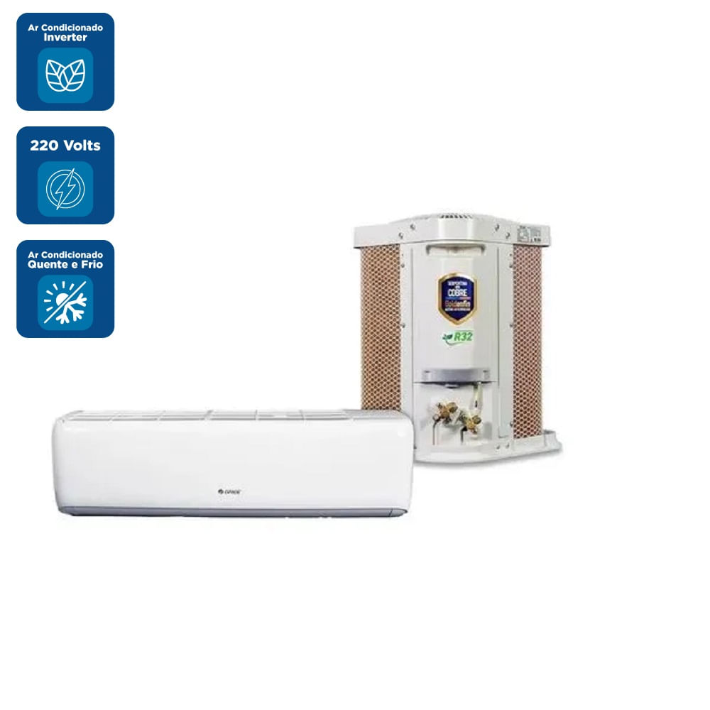Ar Condicionado Split Hi Wall Inverter Gree G-Top Auto 9000 BTU/h Quente e Frio CB574N19600 – 220 Volts - Imagem 2