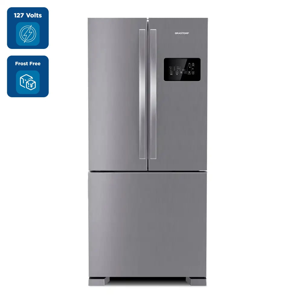 Refrigerador Brastemp Frost Free French Door 554 Litros Inox BRO85AK – 127 Volts - Imagem 2