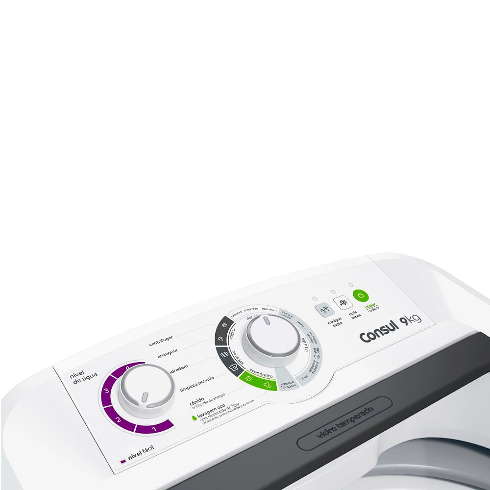 Lavadora de Roupas Consul 9Kg com Dosagem Econômica e Ciclo Edredom Branca CWB09BB – 127 Volts - Imagem 5