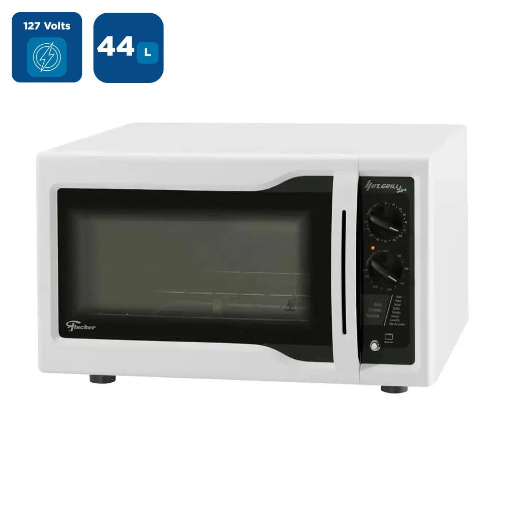 Forno Elétrico Fischer 44 Litros Hot Grill Line Branco - 127 Volts - Imagem 2