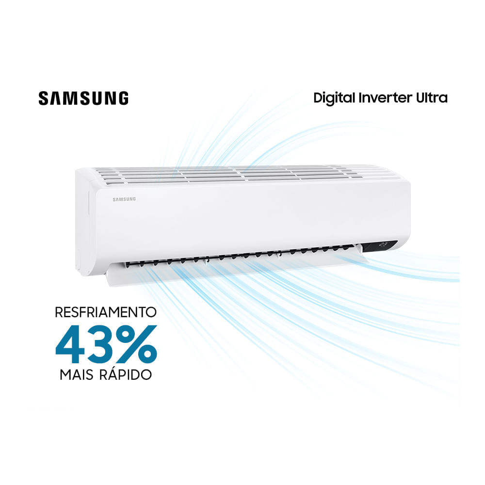 Ar Condicionado Split Hi Wall Inverter Samsung Digital Ultra 12000 BTU/h Quente e Frio AR12TSHZDWKNAZ – 220 Volts - Imagem 5