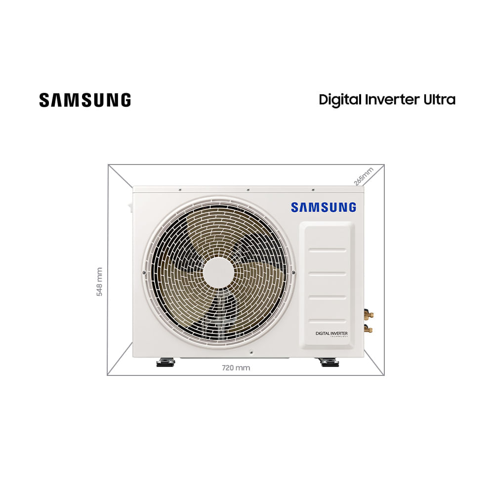 Ar Condicionado Split Hi Wall Inverter Samsung Digital Ultra 12000 BTU/h Quente e Frio AR12TSHZDWKNAZ – 220 Volts - Imagem 9