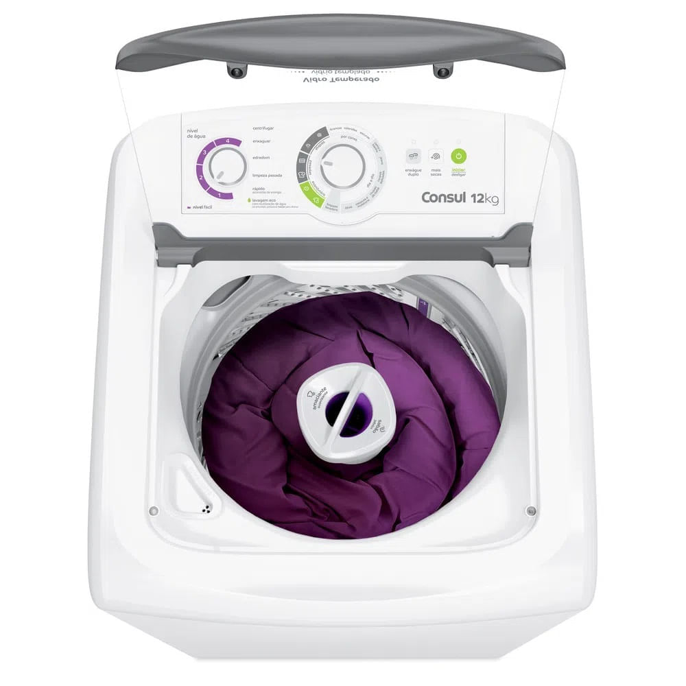 Lavadora de Roupas Consul 12Kg com Dosagem Econômica e Ciclo Edredom Branca CWH12BB – 127 Volts - Imagem 5