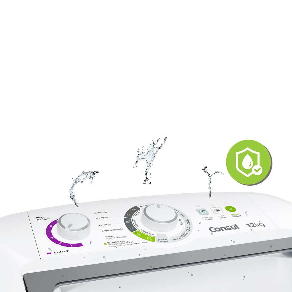 Lavadora de Roupas Consul 12Kg com Dosagem Econômica e Ciclo Edredom Branca CWH12BB – 127 Volts - Imagem 13