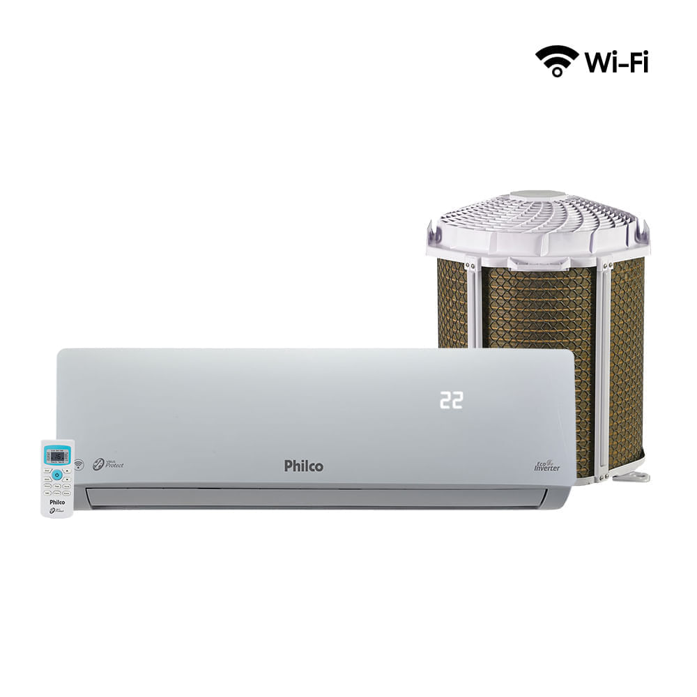 Ar Condicionado Split Hi Wall Inverter Philco Vírus Protect Wifi 9000 BTU/h Quente e Frio PAC9000ITQFM9W – 220 Volts - Imagem 2