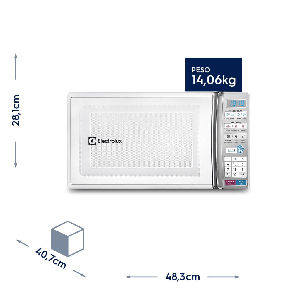 Micro-ondas Electrolux Branco 27 Litros MB37R – 220 Volts - Imagem 5