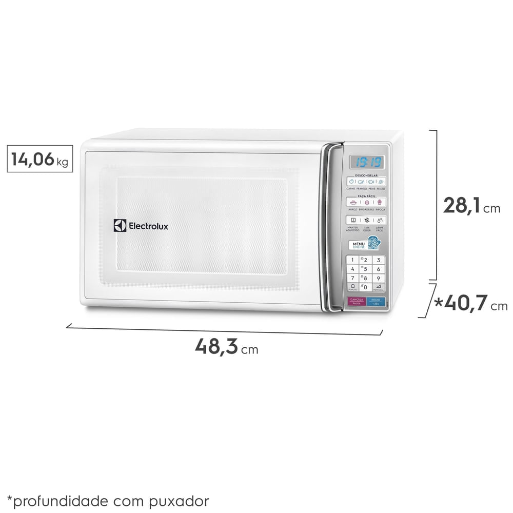 Micro-ondas Electrolux Branco 27 Litros MB37R – 220 Volts - Imagem 6