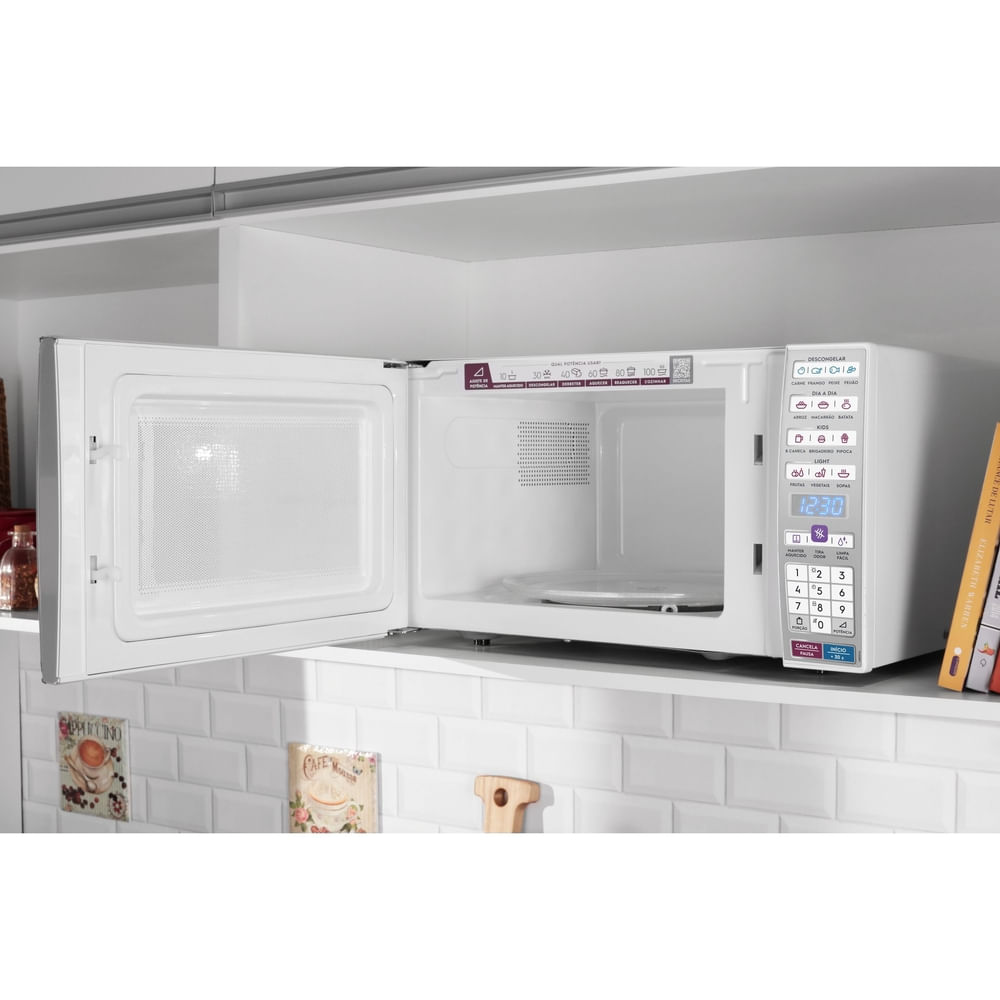 Micro-ondas Electrolux 34 Litros Função Tira Odor e Manter Aquecido Branco MEO44 – 220 Volts - Imagem 7