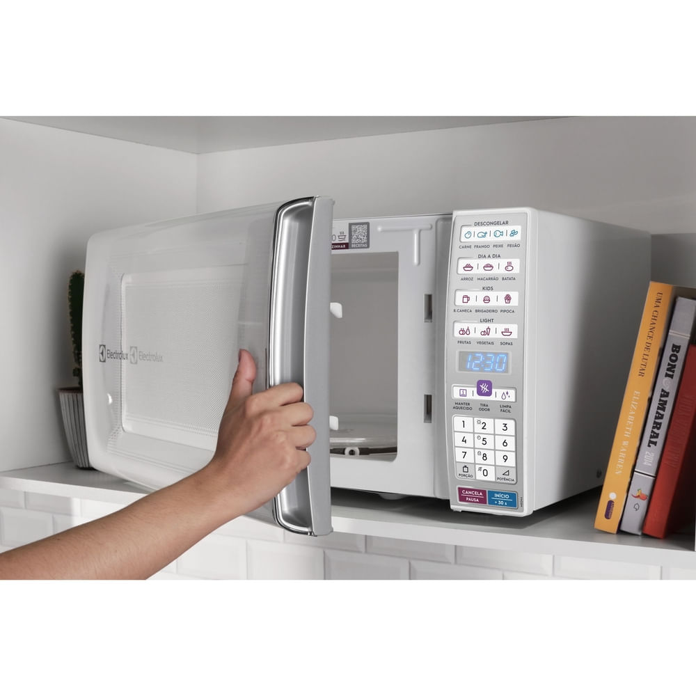 Micro-ondas Electrolux 34 Litros Função Tira Odor e Manter Aquecido Branco MEO44 – 220 Volts - Imagem 8