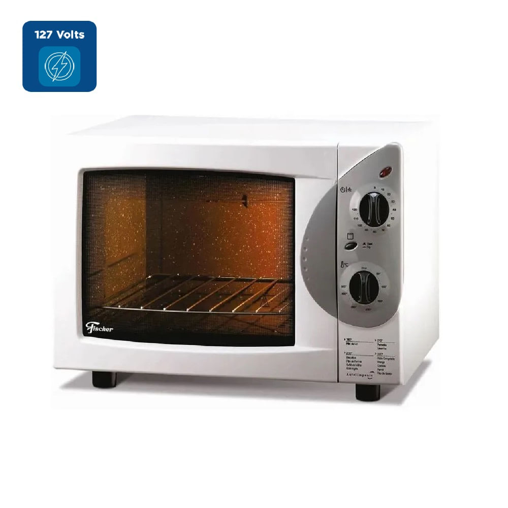 Forno Elétrico Fischer 44 Litros Grill Branco – 127 Volts - Imagem 2