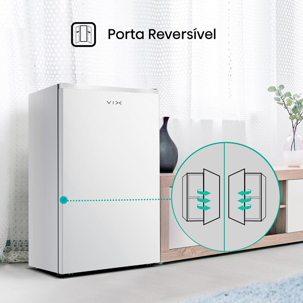 Frigobar Vix 115 Litros Porta Reversível Branco RR157VX2A – 220 Volts - Imagem 10