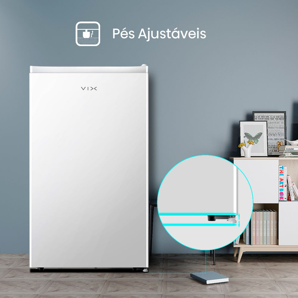 Frigobar Vix 90 Litros Porta Reversível Branco RR121VX3A – 127 Volts - Imagem 9