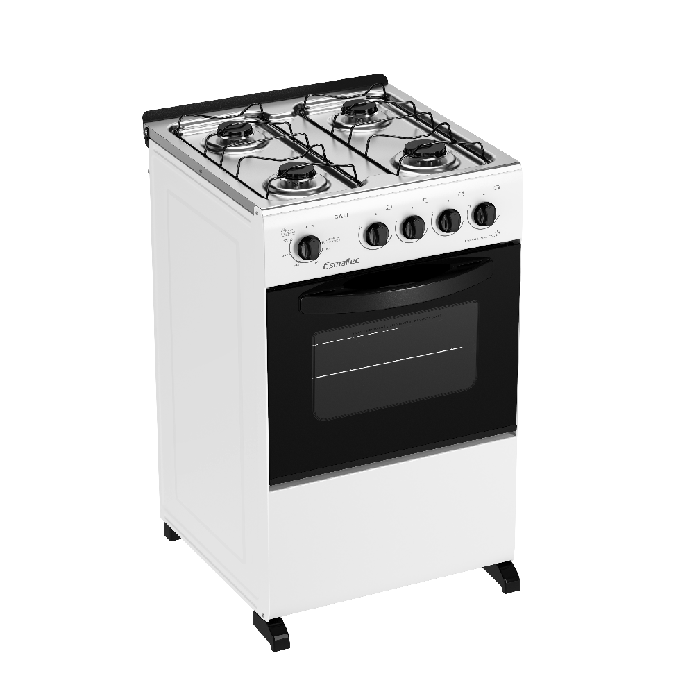 Fogão de Piso Esmaltec 4 Bocas Com Acendimento Manual Branco - Imagem 2