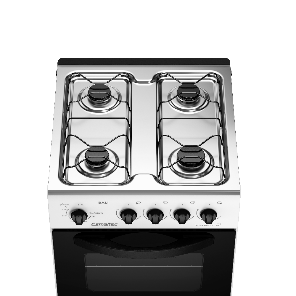 Fogão de Piso Esmaltec 4 Bocas Com Acendimento Manual Branco - Imagem 3