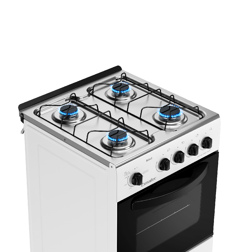 Fogão de Piso Esmaltec 4 Bocas Com Acendimento Manual Branco - Imagem 4