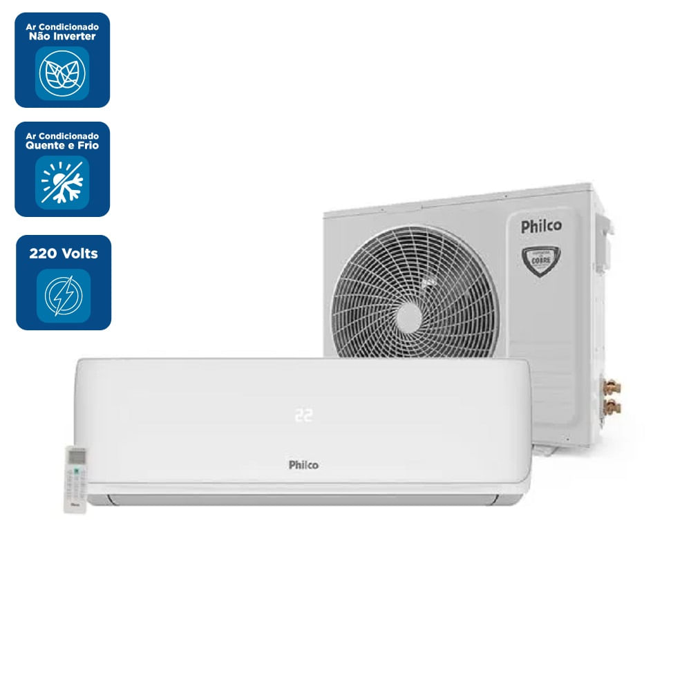 Ar Condicionado Split Hi Wall Philco 18000 BTUS/h Quente e Frio PAC18QI – 220 Volts - Imagem 2