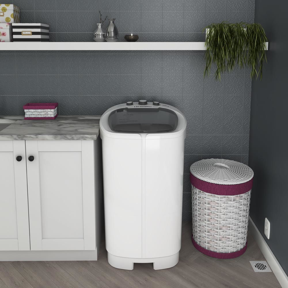 Lavadora de Roupas Mueller 12kg Family Aquatec Branca – 220 Volts - Imagem 9