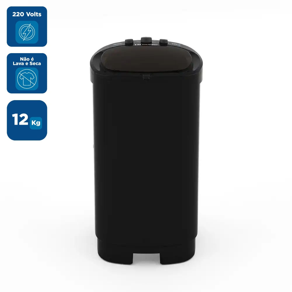 Lavadora De Roupas Mueller 12kg Family Aquatec Preta – 220 Volts - Imagem 2