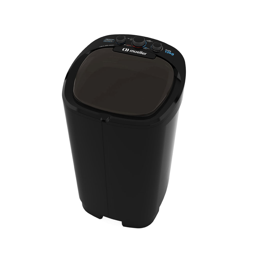 Lavadora De Roupas Mueller 12kg Family Aquatec Preta – 220 Volts - Imagem 4