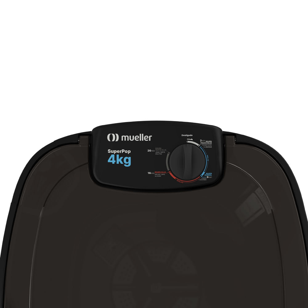 Lavadora De Roupas Mueller 4kg SuperPop Preto – 220 Volts - Imagem 5