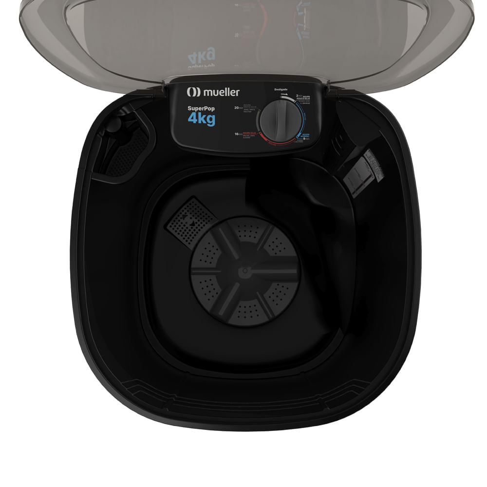 Lavadora De Roupas Mueller 4kg SuperPop Preto – 220 Volts - Imagem 6