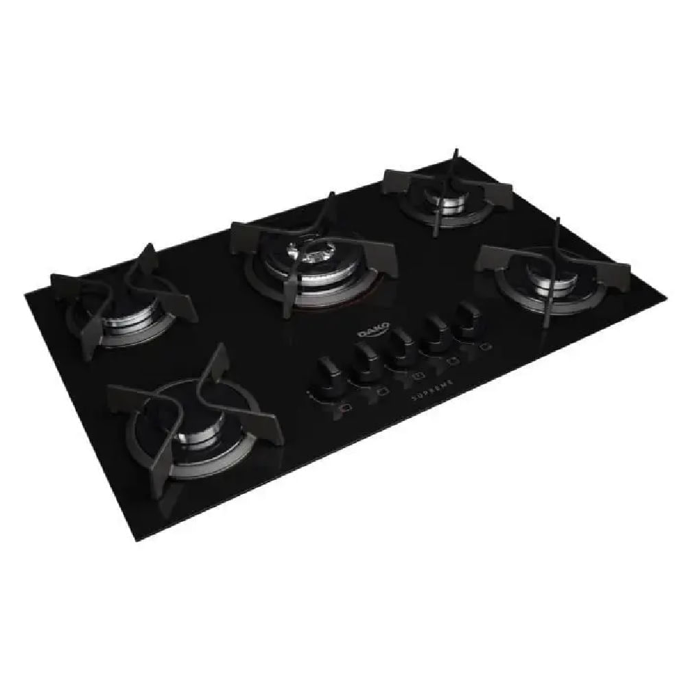 Cooktop Dako 5 Bocas Supreme Preto - Bivolt - Imagem 3
