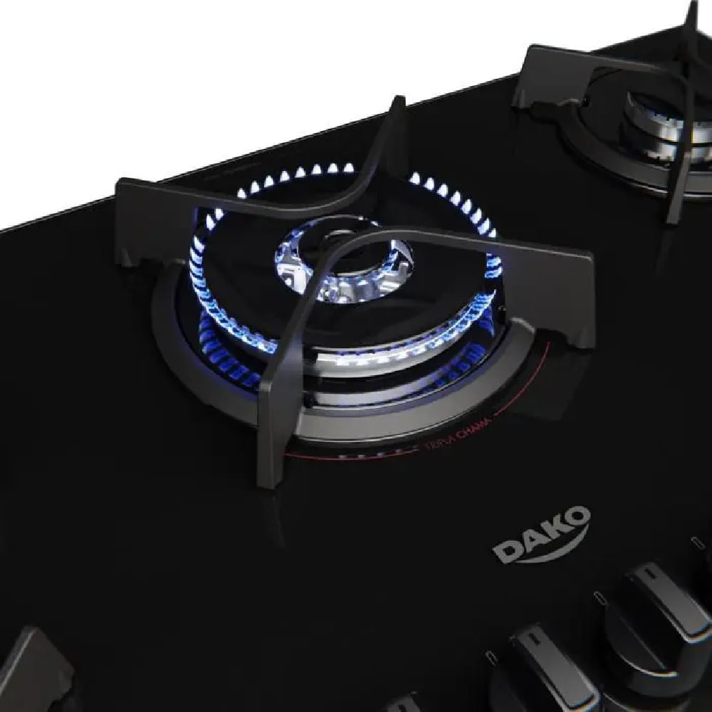 Cooktop Dako 5 Bocas Supreme Preto - Bivolt - Imagem 6