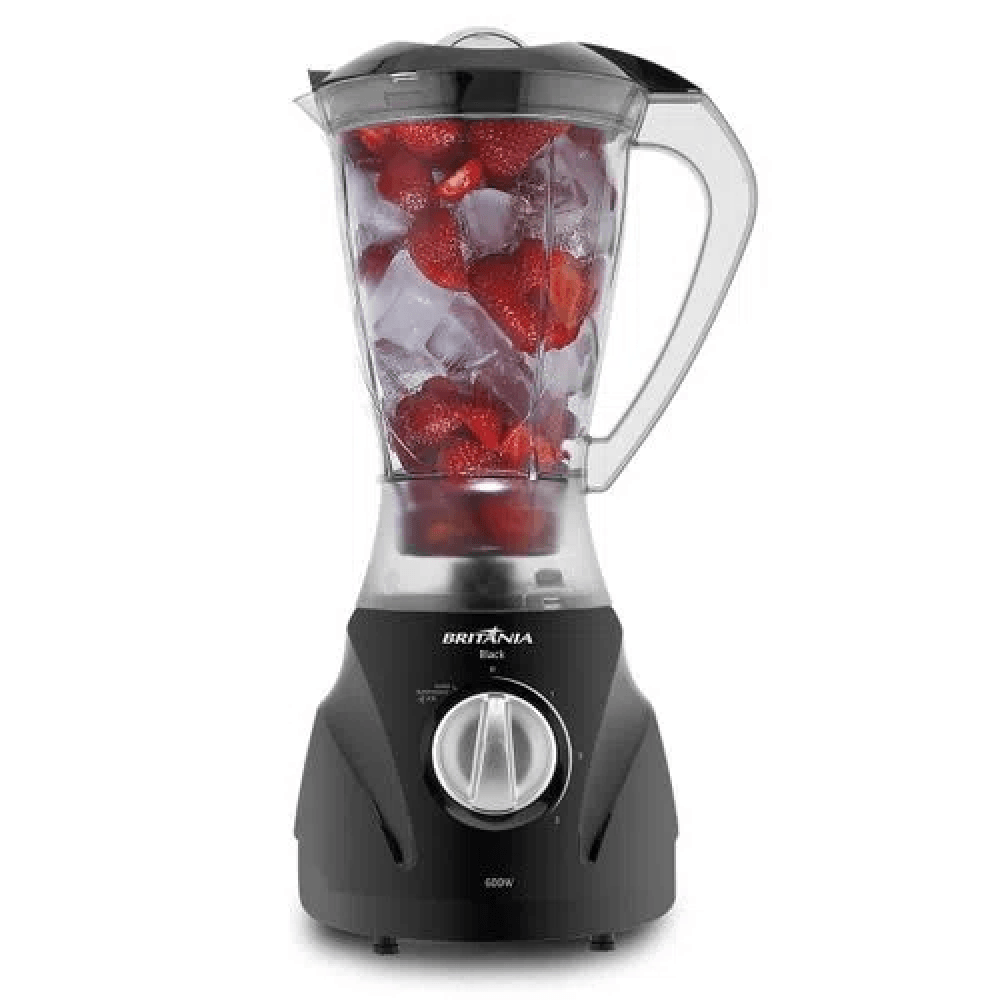 Liquidificador Britania 2,1 Litros Black 3 Velocidades Preto – 127 Volts - Imagem 6