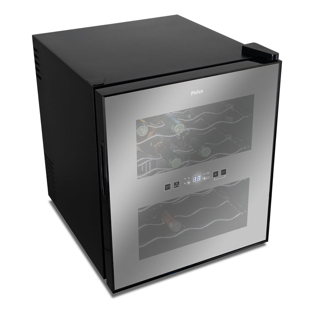 Adega Philco 16 Garrafas com Display Digital Preta PAD16E - Bivolt - Imagem 3