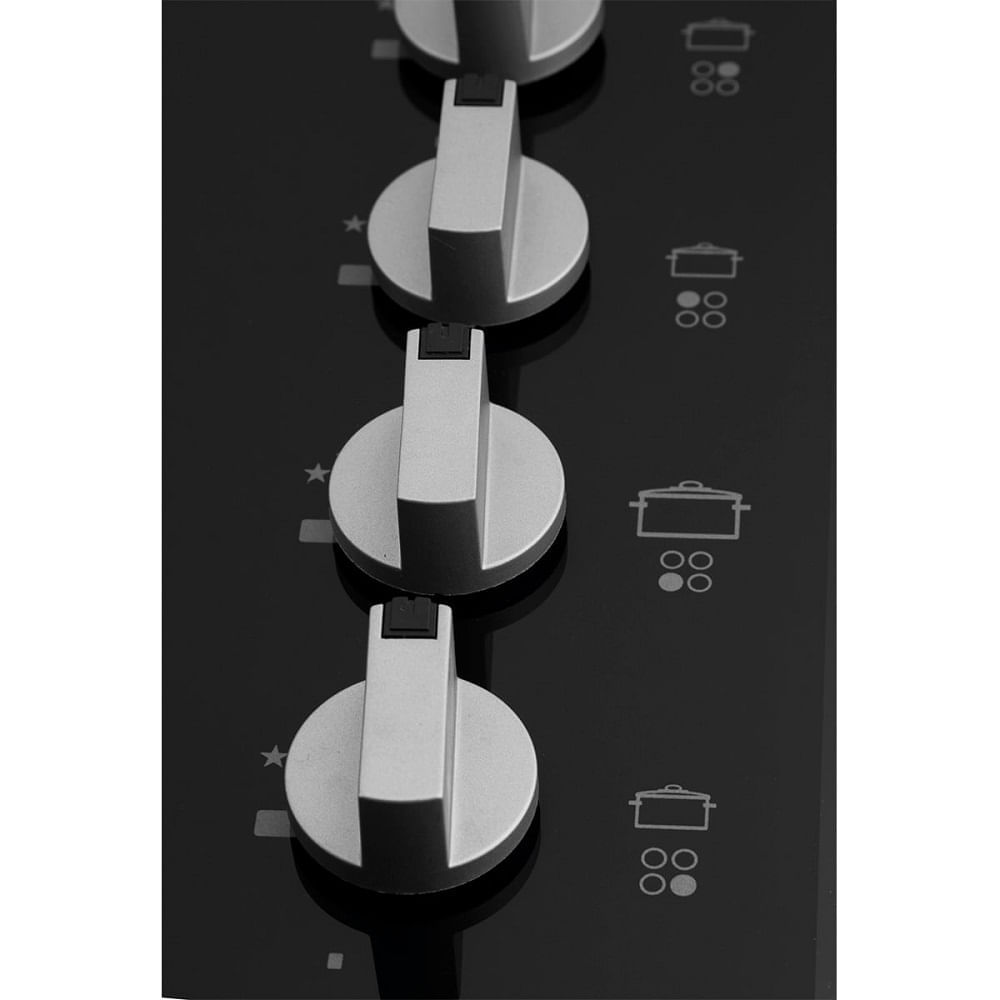 Cooktop Philco 4 Bocas Cook Chef 4 Preto - Bivolt - Imagem 3
