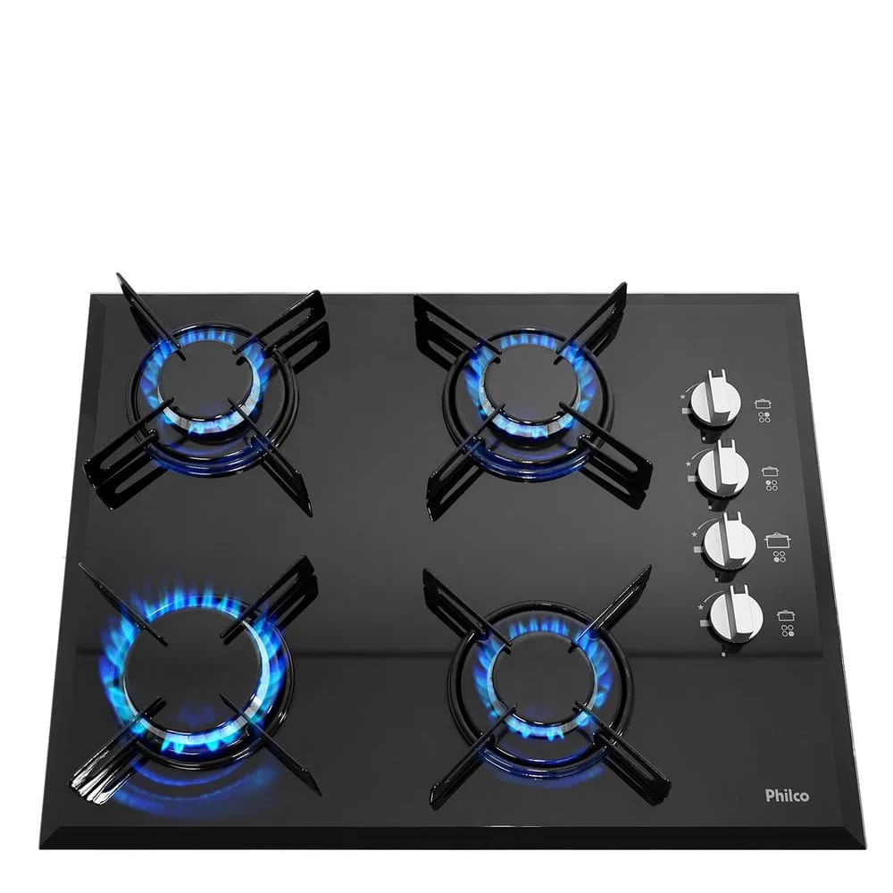 Cooktop Philco 4 Bocas Cook Chef 4 Preto - Bivolt - Imagem 4