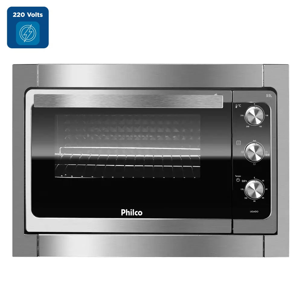 Forno Elétrico de Embutir Philco 55 Litros Inox PFE55E – 220 Volts - Imagem 2
