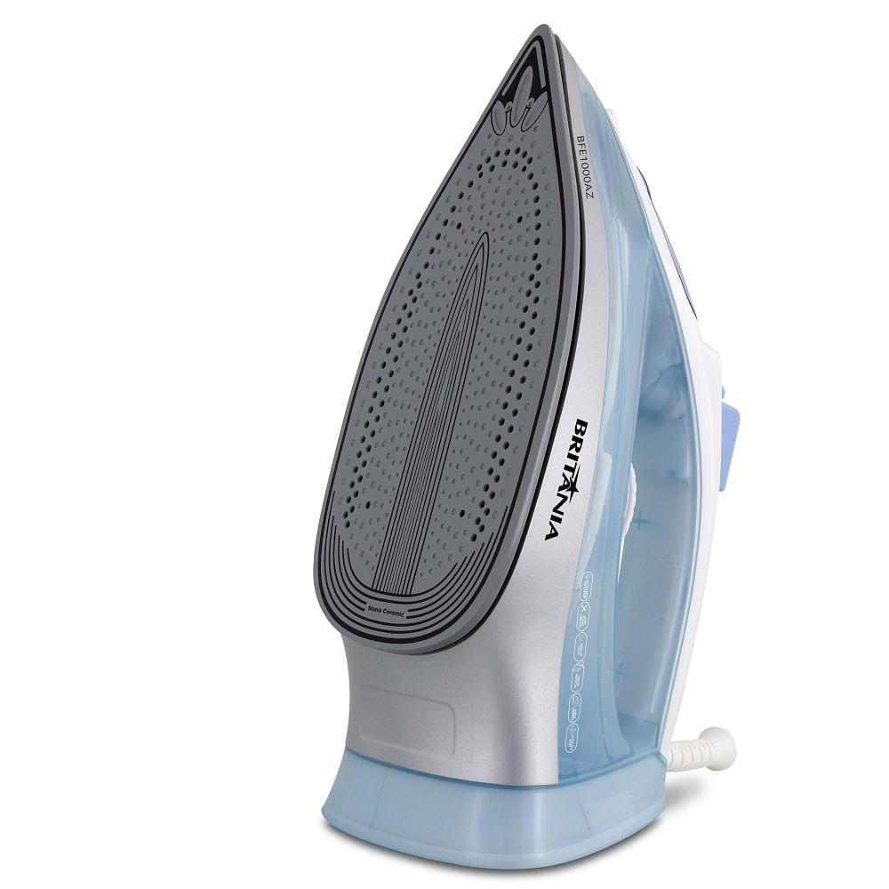 Ferro a Vapor Britânia Nano Ceramic Eco 430ml Azul e Branco BFE1000AZ – 220 Volts - Imagem 5