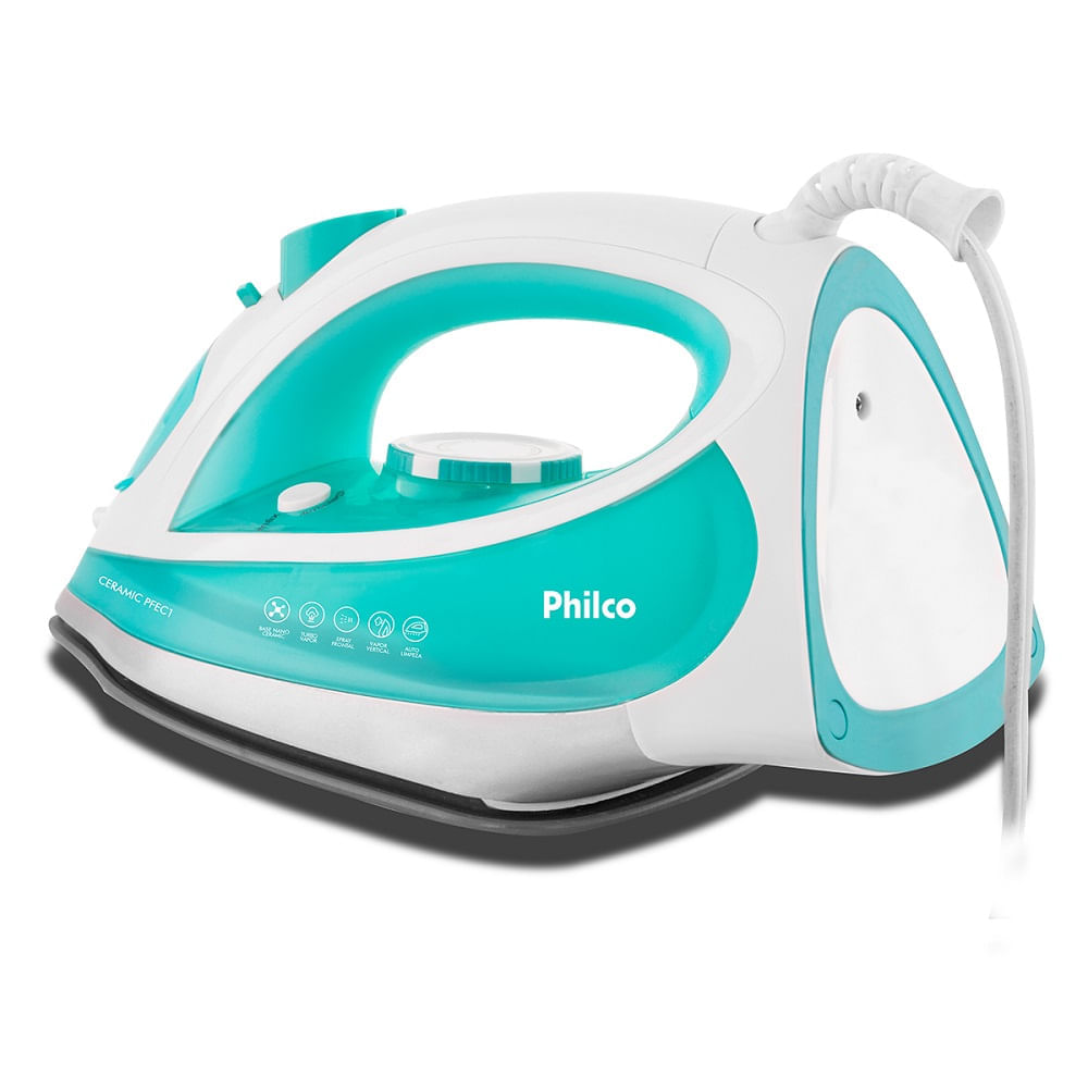 Ferro a Vapor Philco Ceramic Branco e Verde PFEC1 – 220 Volts - Imagem 7