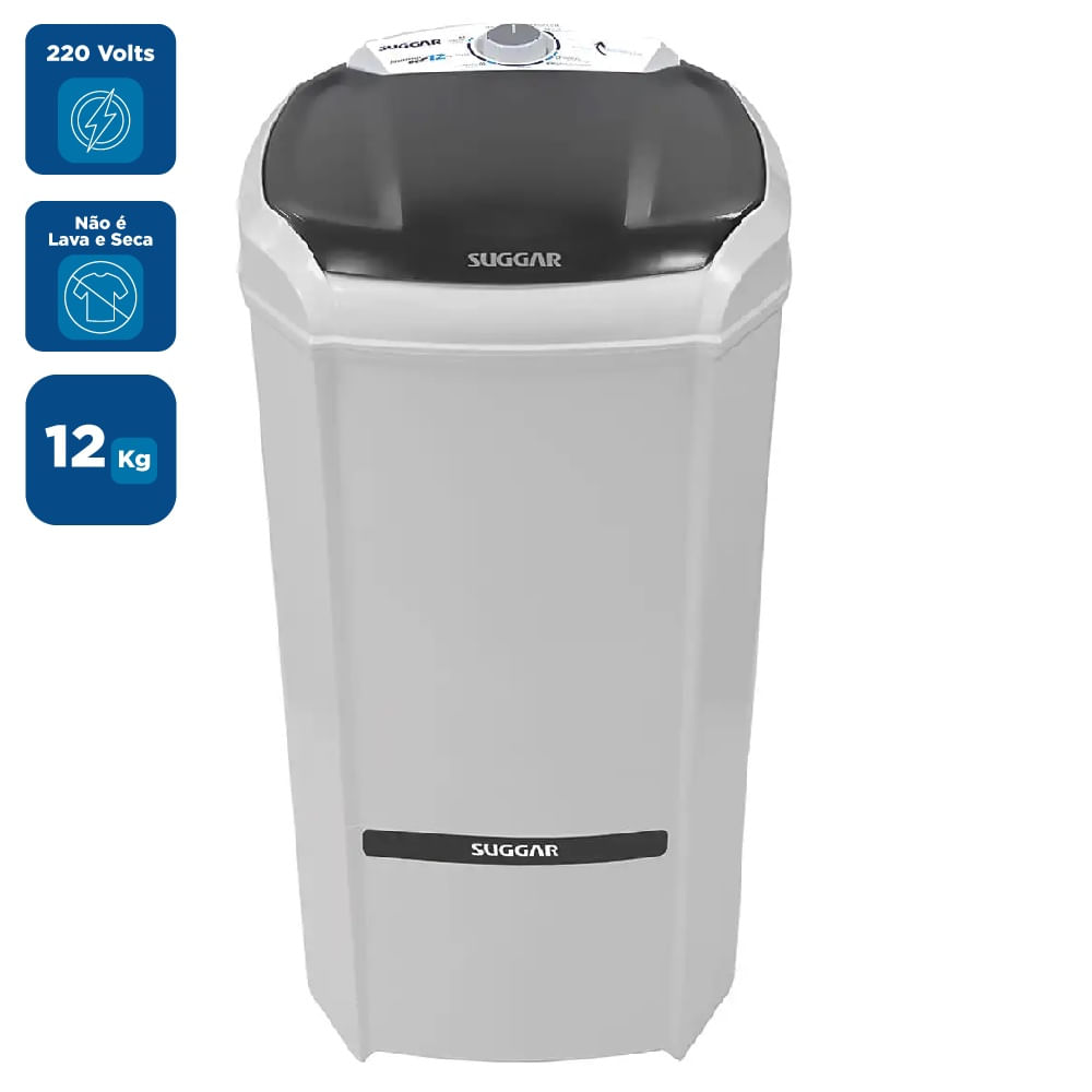 Lavadora de Roupas Suggar 12Kg Lavamax Eco Branca LE1202BR – 220 Volts - Imagem 2